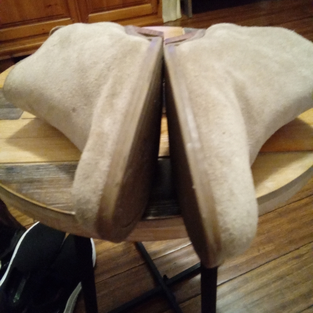 Lucky Brand Frankela Tan Suede Ankle Boots Size 9.5 - Picture 12 of 16